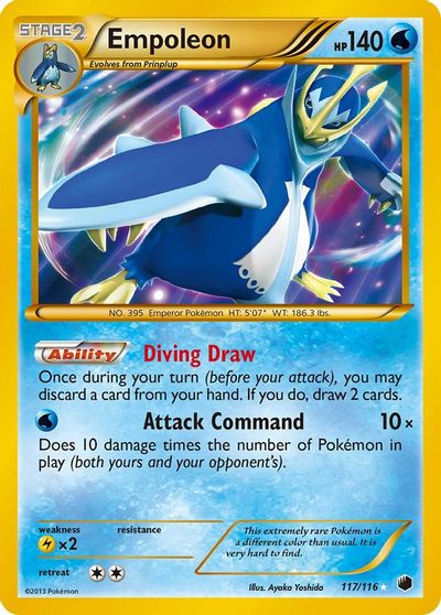Empoleon (117 Secret Rare) card art