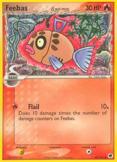 Feebas (Delta Species) card art