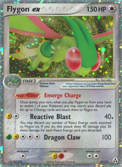Flygon ex card art