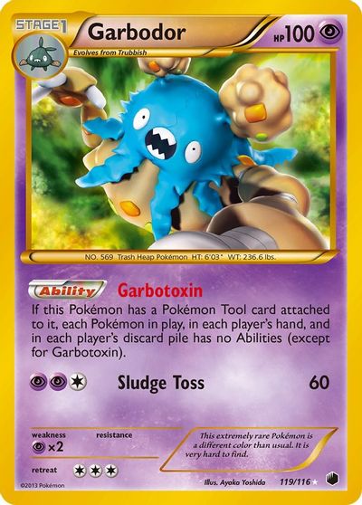 Garbodor (119 Secret Rare) card art