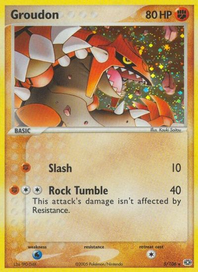 Groudon - 005/106 card art