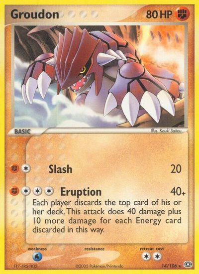 Groudon - 014/106 card art