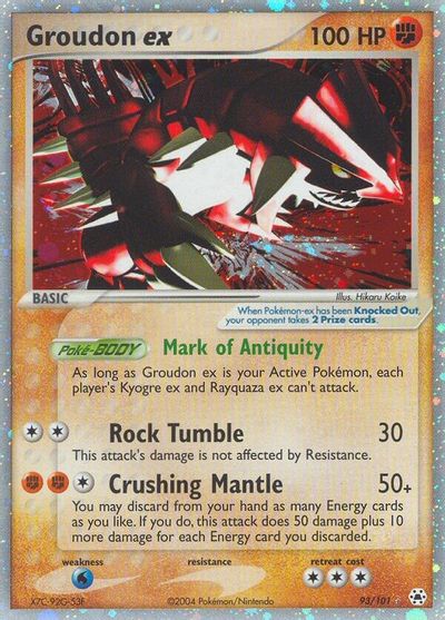 Groudon ex card art