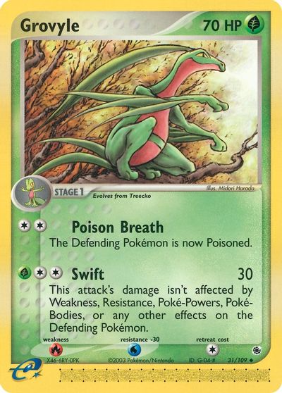 Grovyle - 31/109 card art