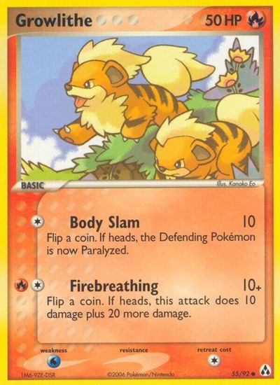 Growlithe card art