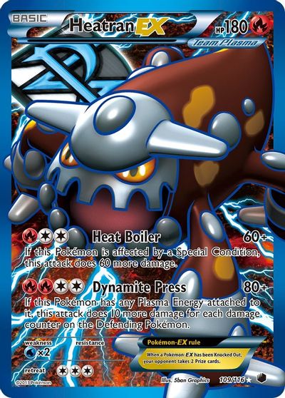 Heatran EX (Team Plasma) (Full Art) card art