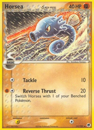 Horsea - 031/101 (Delta Species) card art