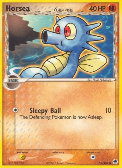 Horsea - 050/101 (Delta Species) card art