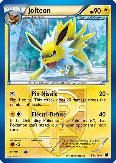 Jolteon (Team Plasma) card art