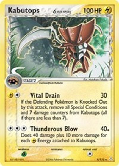 Kabutops (Delta Species) card art