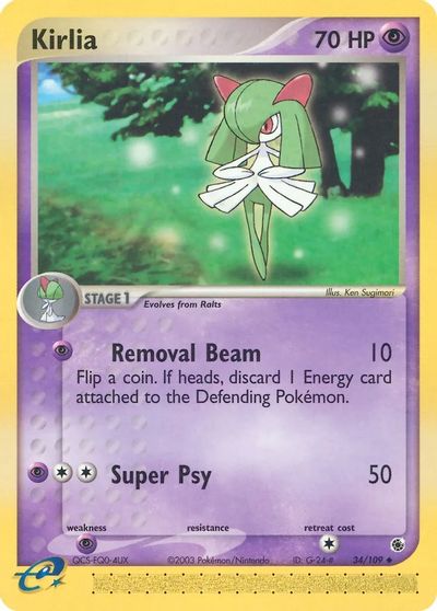 Kirlia - 34/109 card art