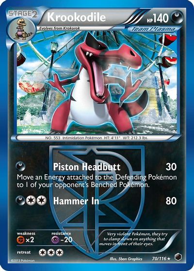 Krookodile (Team Plasma) card art