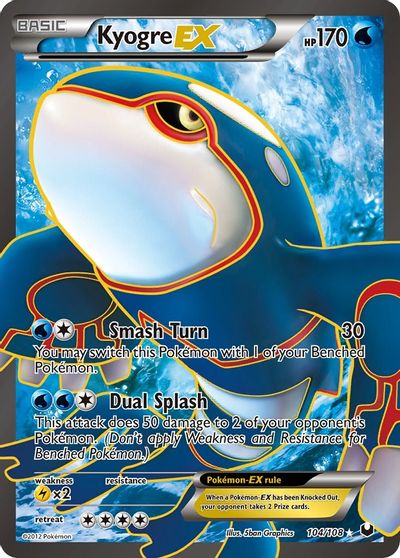 Kyogre EX (104 Full Art) card art