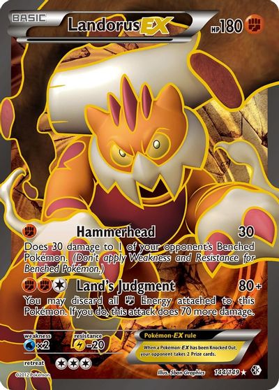 Landorus EX (144 Full Art) card art