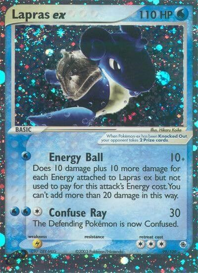 Lapras ex card art