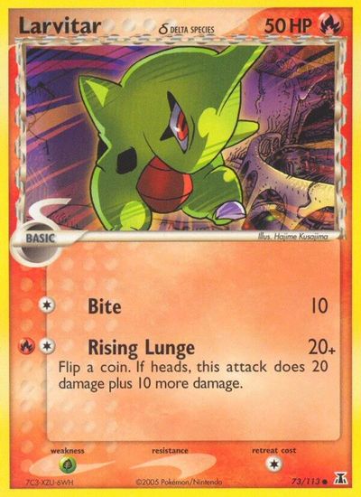 Larvitar (Delta Species) card art
