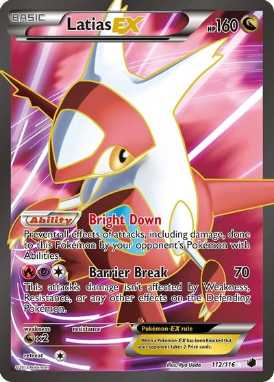 Latias EX (112 Full Art) card art