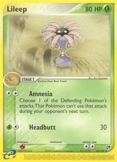 Lileep - 43/100 card art