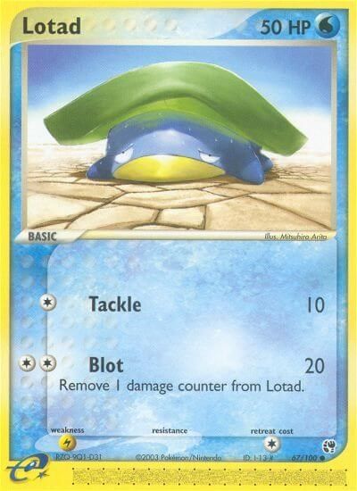 Lotad - 67/100 card art