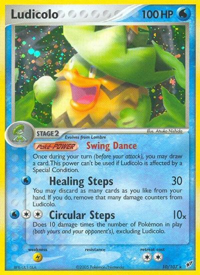Ludicolo - 010/107 card art