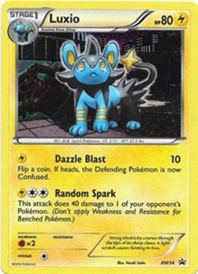 Luxio - BW34 (Cosmos Holo) card art