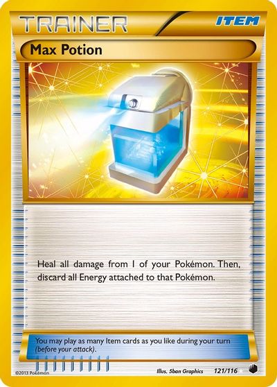 Max Potion (121 Secret Rare) card art