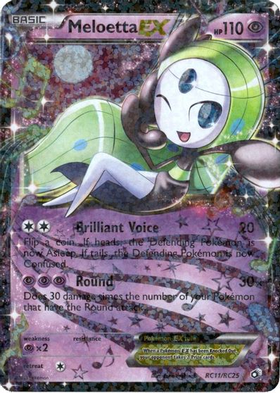 Meloetta EX card art