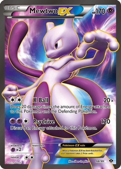 Mewtwo EX (98 Full Art) card art