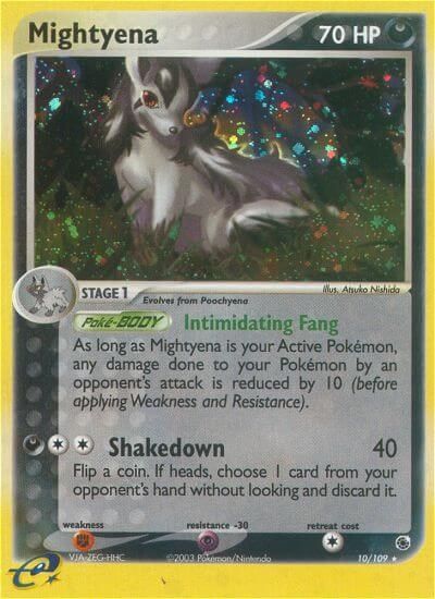 Mightyena - 10/109 card art