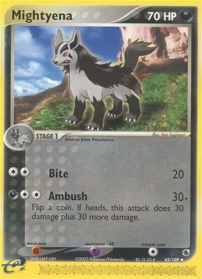 Mightyena - 42/109 card art
