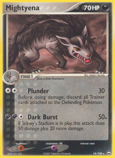 Mightyena card art