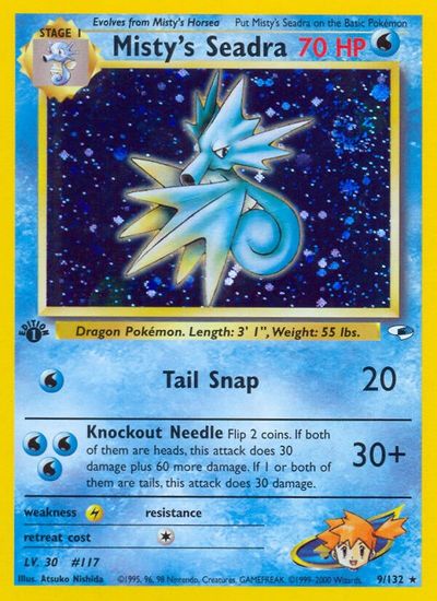 Misty's Seadra card art