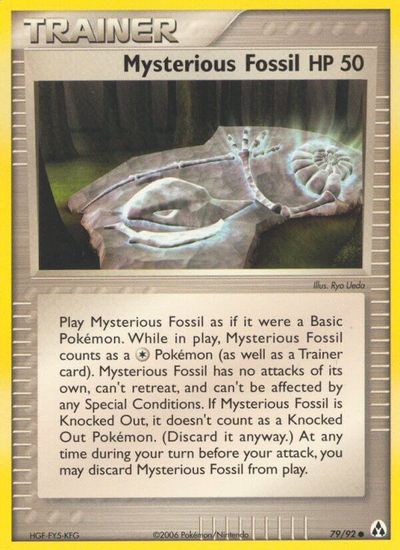 Mysterious Fossil card art
