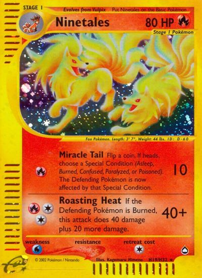 Ninetales (H19) card art