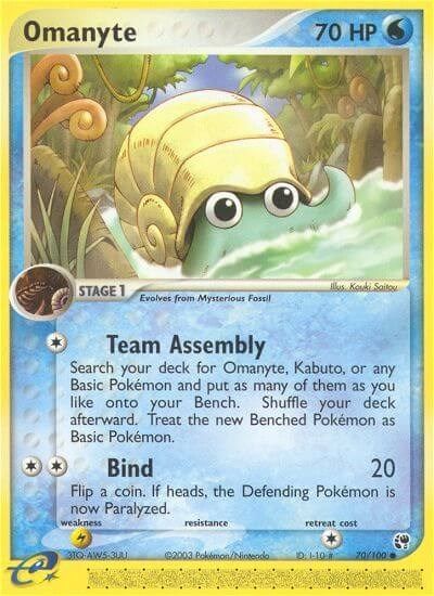 Omanyte card art