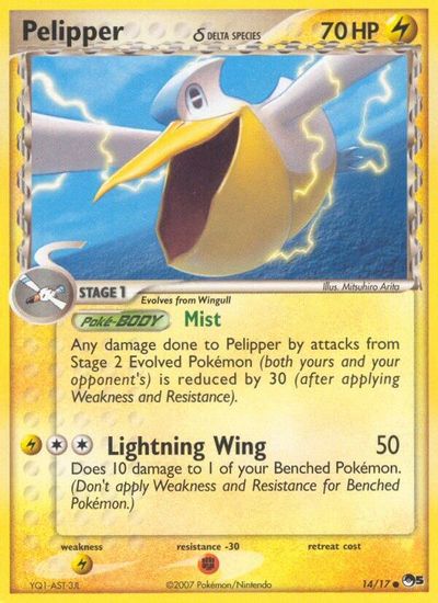 Pelipper (Delta Species) card art