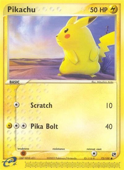 Pikachu card art