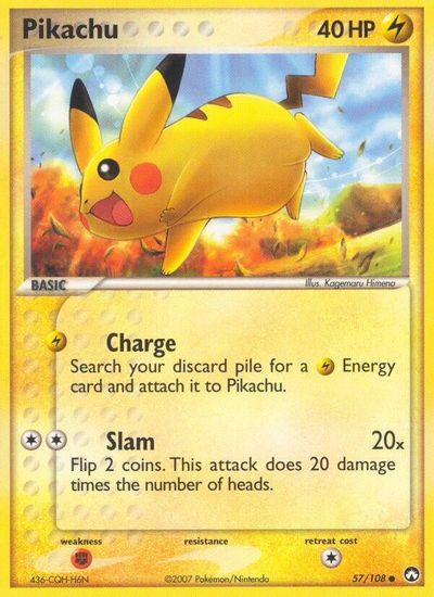 Pikachu card art