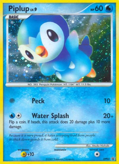 Piplup - DP03 card art