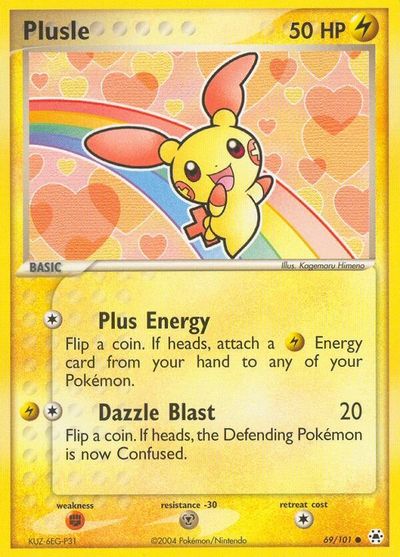 Plusle card art