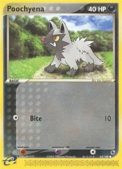 Poochyena - 63/109 card art