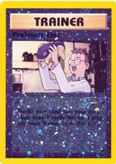 Professor Elm - 3 card art