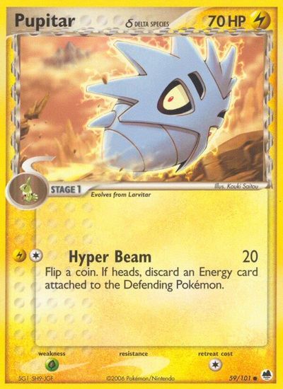 Pupitar (Delta Species) card art
