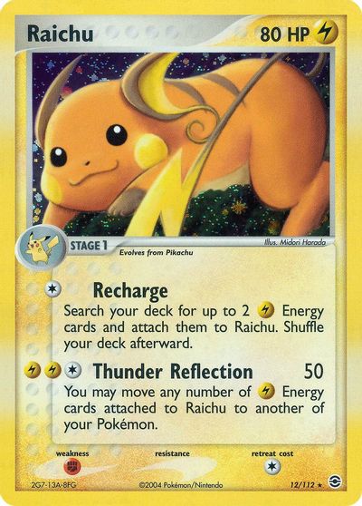 Raichu card art