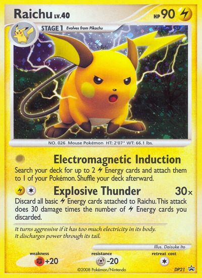 Raichu - DP21 card art