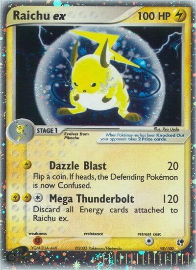 Raichu ex card art