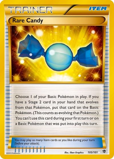 Rare Candy (105 Secret Rare) card art