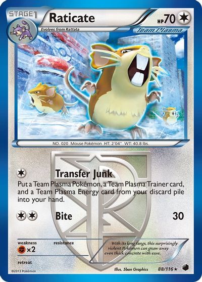 Raticate (Team Plasma) card art