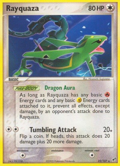 Rayquaza card art