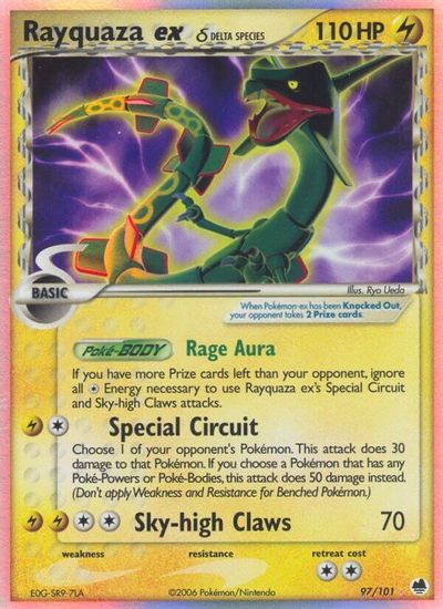 Rayquaza ex (Delta Species) card art
